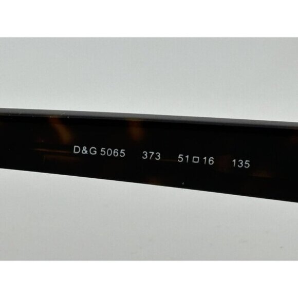 Dolce & Gabana DG5065 373 Brown Black Tortoise Eyeglasses Frames 51-16-135 - Picture 5 of 8
